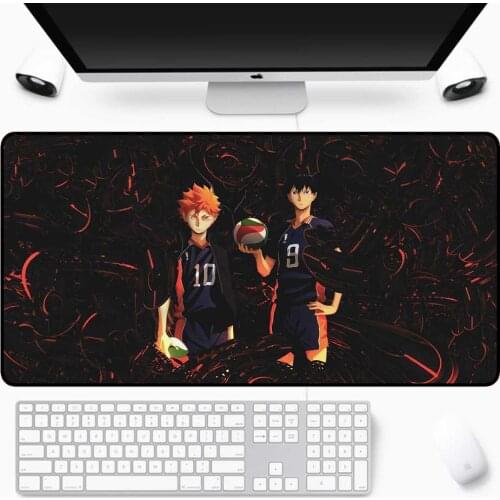 XGZ Haikyuu Volleyball Junior Anime Gamer Mouse Pad Large Mouse Pad Computer Laptop Office Keyboard Pad Mouspad XxL Gaming Desk