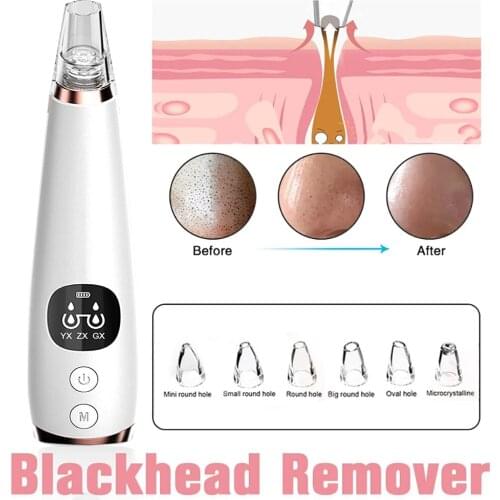 Clean skin Tool Blackhead Remover Face Deep Nose Cleaner T Zone Pore Acne Pimple Removal Vacuum Suction Facial Diamond Beauty