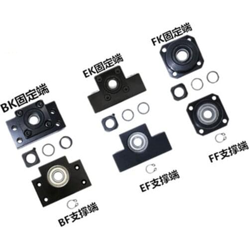 BK BF end support:BK/BF10 BK/BF12 EK/EF10 EK/EF12 for ball screw SFU1204 SFU1605 SFU2005 end support ballscrew end machining