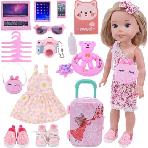 Doll Clothes Pink Cat Suit For 14.5Inch American Nancy Doll&36Cm Russia Paola Renio 1/6 Blyth AccessoriesGirl Toys Birthday Gift