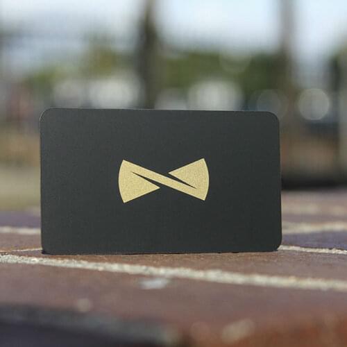 Metal black card real estate bar membership card VIP