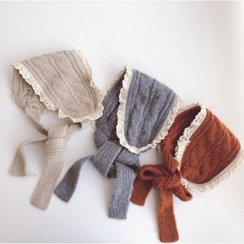 Baby Girls Fashion Autumn Winter Warm Hats Children Lace Earmuffs Kids Toddler Ear Warmers for 1-8Y