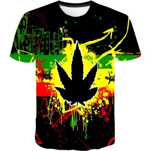 Newest Summer Fashion New Hip Hop T-shirts Reggae Originator Bob Marley 3d Print Men Women Casual O-Neck Guitar T Shirt Top 6XL