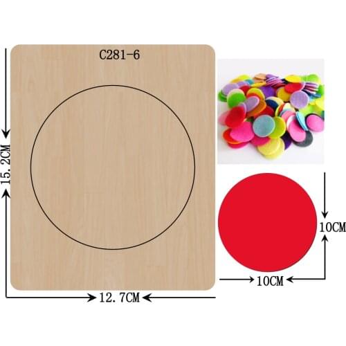 New Round, felt Wooden die Scrapbooking C-281-6 Cutting Dies