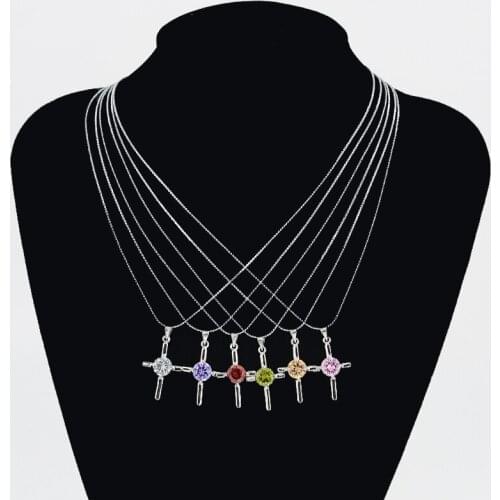 Fast Light Charm Necklace Chain Cross Rhinestone Necklace For Women Men Necklace Yiwu China New Arrive Necklace Hot sale