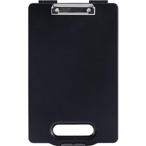 A4 Plastic Storage Clipboard File Box Case Document File Folders Clipboard Portable Clipboard Storage Case