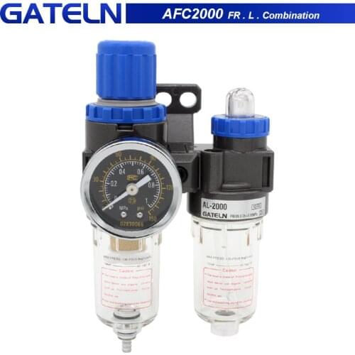 AFC2000 G1/4" Air Filter Regulator Combination Lubricator ,FRL Two Union Treatment oil water separation