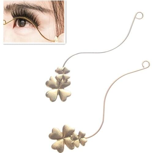 1pairs Grafted False Eyelash Flower Eyelash Display Metal Fake Eyelash Extension