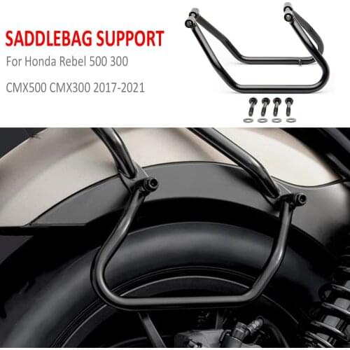 Motorcycle Saddle Bag Stays Saddlebag Support Kit Side Box bags Package Rack For Honda Rebel CMX 500 300 CMX500 CMX300 2017-2021