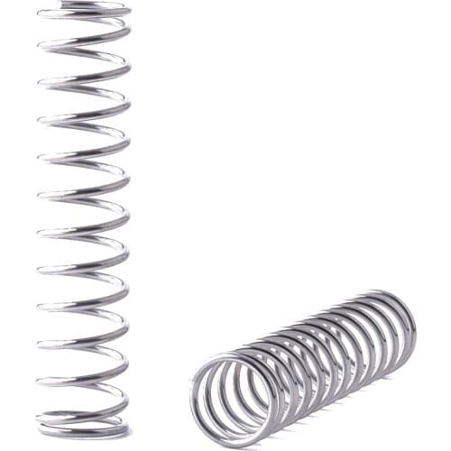 1PCS Compressed Springs, Wire Diameter 1.8mm, Outer Diameter 25mm, Free Length 60-100mm, 304 Stainless Steel Coil Compression