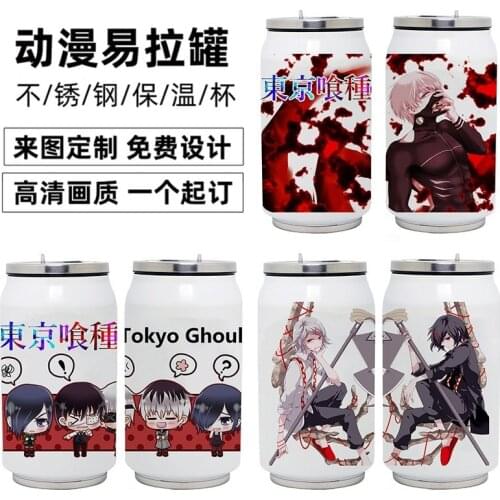 Anime Tokyo Ghoul Stainless Steel Thermos Cup Tokyo Ghoul DIY Cosplay Vacuum Cup Toy Gifts 350ml