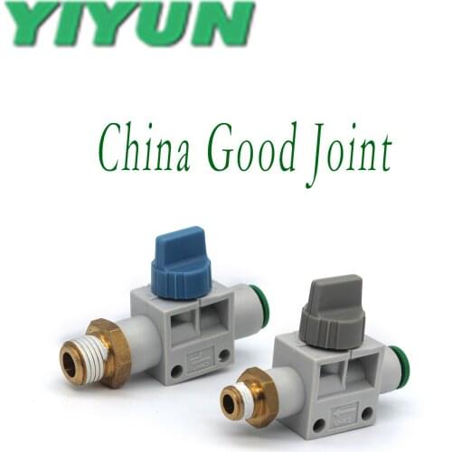 VHK3-10F-02S,03S,04S VHK3-12F-02S,03S,04S YIYUN Pneumatic tube inlet and outlet three-way manual valve VHK Series