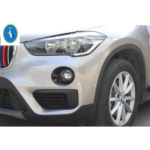 Yimaautotrims Auto Accessory Side Front Fog Lights Lamp Foglight Cover Trim 2 Colors Fit For BMW X1 F48 2016 2017 2018 2019 ABS