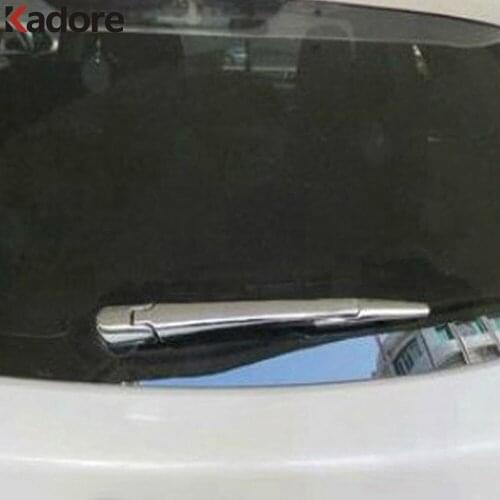 Rear Window Wiper Cover Trim For Mitsubishi ASX 2010 2011 2012 2013 Hactback Chrome Tail Windscreen Wiper Trims Car Styling 3pcs