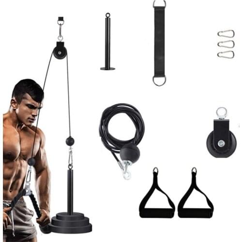 Cable Machine Attachments Cable Wire Rope Handles Replacement Parts for Gym Fitness Equipment Weight Lifting Workout Accessorie