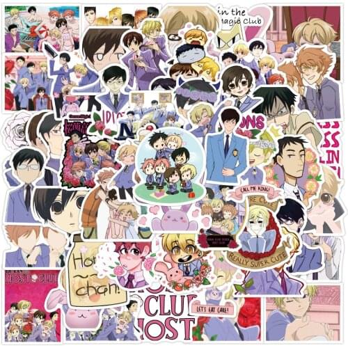 10/30/50PCS Japan Anime Ouran High School Host Club Stickers Snowboard Laptop Luggage Fridge Guitar Graffiti Cool Kid Sticker