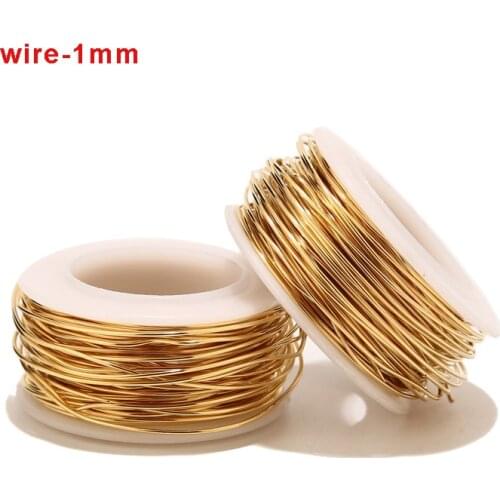 10meters/roll Gold Stainless Steel Wire 1mm Beading Rope Cord Fishing Thread String For DIY Necklaces Bracelets Jewelry Making