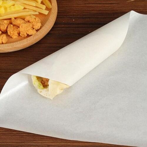 100pcs/set Bread Wrapping Paper Greaseproof Hamburger Grease Tray Paper Bread Baking Plate Mat Paper Oilpaper Baking Tools