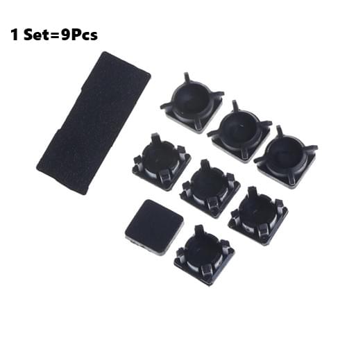 Rubber Feet&Plastic Button Screw Cap Cover Set For Sony Playstation 3 Controller 9pcs For PS3 Slim 2000 3000 Replacement