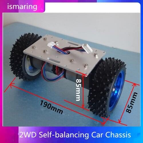 2WD Self-balancing Car Chassis Single layers Aluminum Frame Two-wheel Balancing Smart Car Kit
