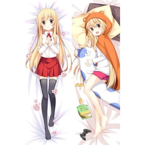 Anime Himouto! Umaru-chan Pillow Cover Doma Umaru Motoba Kirie Dakimakura Case 3D Double-sided Bedding Hugging Body Pillowcase