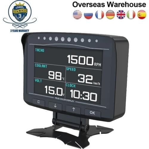 AUTOOL X50 Pro 12V Head Up Display Onboard Computer OBD2 HUD Display Car Speedometer Alarm Fault Detection Voltmeter Temperature