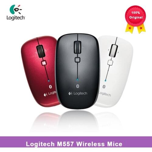Logitech M557 Bluetooth 2.4Ghz Wireless Gaming Mouse with Optical Ergonomic Mice 1000 DPI for PC Official Agency Test Support