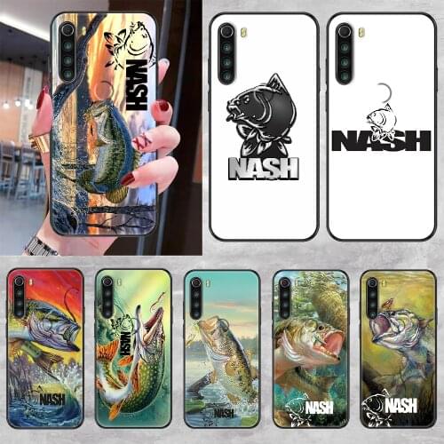 Nash Carp Fishing Logo Phone case For Xiaomi Redmi Note 7 7A 8 8T 9 9A 9S K30 Pro Ultra black 3D cell cover fashion waterproof