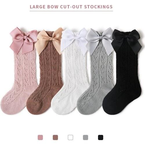 Baby Girl Socks 0-36 Months Toddler Baby Cotton Knee High Mesh Breathable Socks Newborn Infant Baby Girls Socks