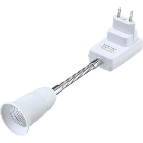 E27 Flexible Extension Converter LED Light Lamp Bulb Extend Adapter Wall Socket Lamp Base Holder Screw Socket E27 Socket US/ EU