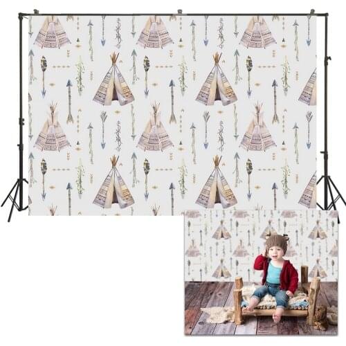 HUAYI Photo Background Newborns Baby Child Photography Backdrops Customize Studio Boys Wild Tents Photoshoot Backdrop US166