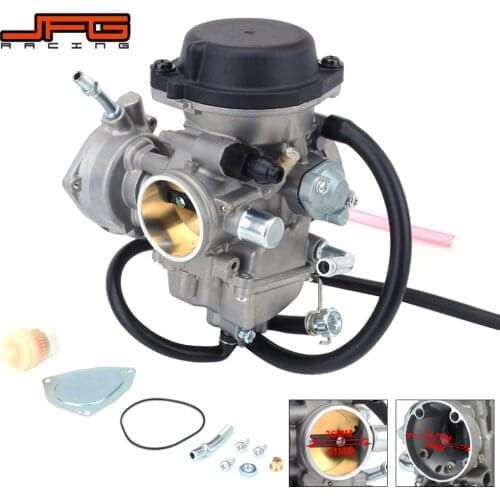 Motorcycle New 42mm Carburetor Carb Throttle Base Cover Inline Fuel Filter Set For YAMAHA ATV YXR660 2004 2005 2006 2007
