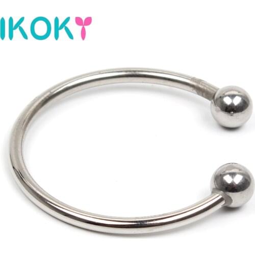 IKOKY Cock Ring Various Sizes Penis Ring Sex toys for Men Adult Products Stainless Steel Delay Ejaculation Male Masturbator