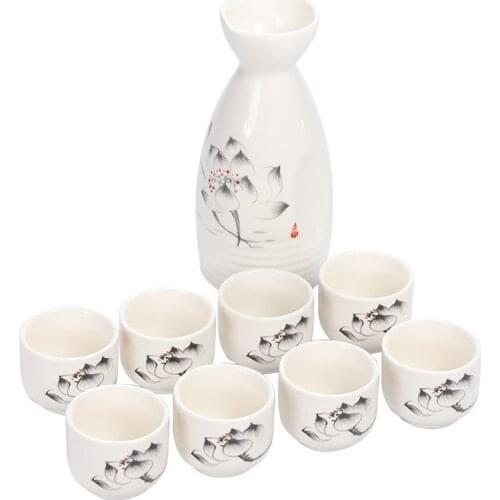 Creative Cocktail Shaker Bar Set Shot Glass Dispenser Eco Friendly Classic Hand-Painted Decantador De Vino Sake Cup BD50BS