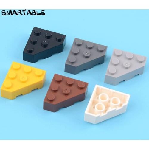 Smartable Wedge Brick 3 x 3 without Corner Building Blocks MOC Parts Toy Compatible Major Brands 30505 30pcs/Lot