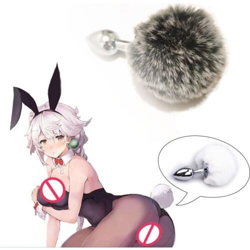 Rabbit Metal Butt Plug Erotic Cosplaay No Vibrator Anal Plug Adult Sex Toys For Woman Couples Prostate Massage Man Gay Buttplug