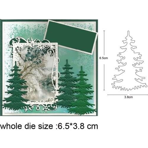 Metal cutting dies tree 65*38mm cut die mold decoration Scrapbook paper craft knife mould blade punch stencils dies