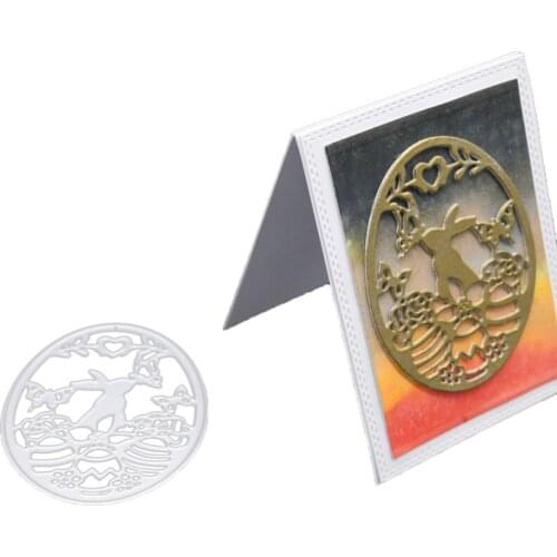 Rabbit Butterfly Metal Cutting Dies Cut Die Oval Frame Mold Scrapbook Paper Craft Knife Mould Blade Punch Stencils Dies 2020