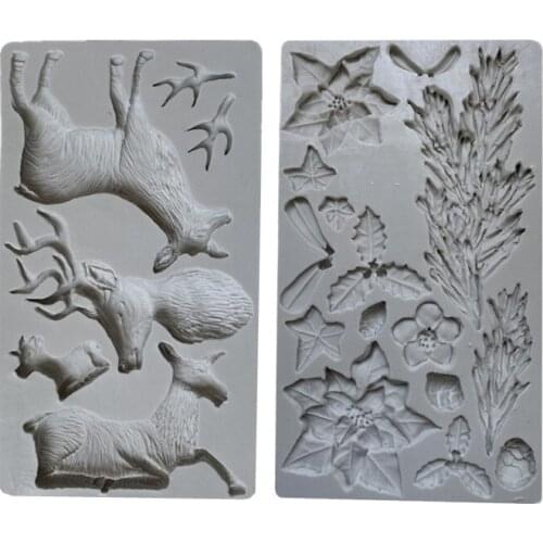 Many Flowers Shape Silicone Molds Chocolate Mold DIY Handmade Cake Chocolate Making Tool Cake Decorating Tools Molds -A117