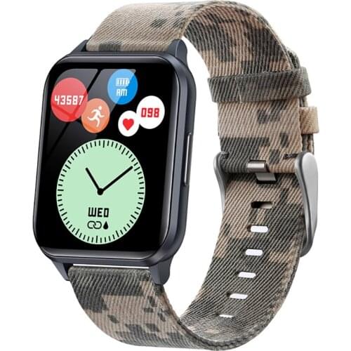 ZY Electro-World 1.75 Inch Men Watch Women Smartwatch Fitness Tracker Heart Rate Sleep Alarm Clock For Android IOS Phone