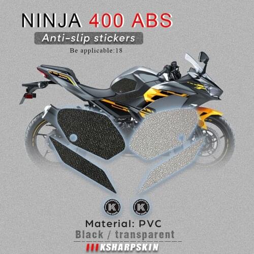 Motorcycle fuel tank pad tank grip protection Non-slip stickers knee grip side applique for KAWASAKI 18 NINJA 400 ABS 400ABS