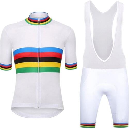 2022 New i2022 Champion Cycling Jersey 9D Set MTB Bike Shorts Suit Ropa Ciclismo Mens Summer Quick Dry Bicycle Clothing Maillot