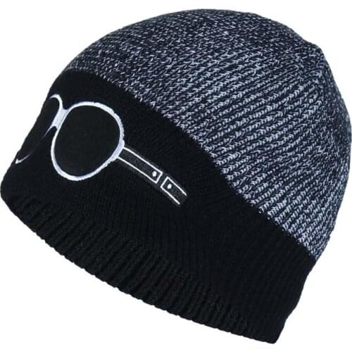 Autumn and Winter Outdoor Glasses Short Knitting Hat Hat for Men and Women to Keep Warm Turtleneck Cap Ski Hat