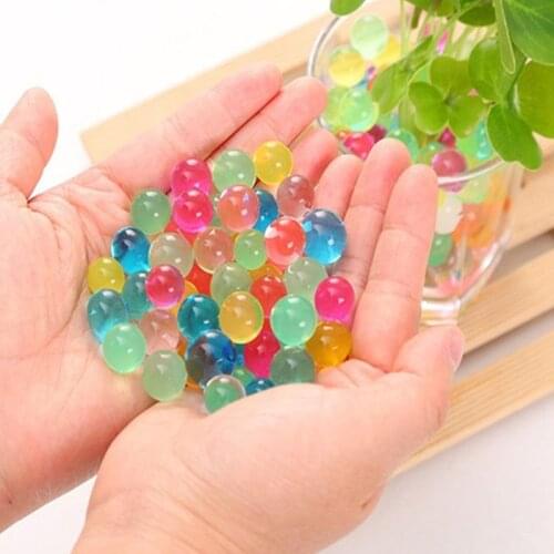 Dropshipping Pearl Shaped Crystal Soil Water Beads Mud Grow Magic Jelly Balls Kids Children Toy