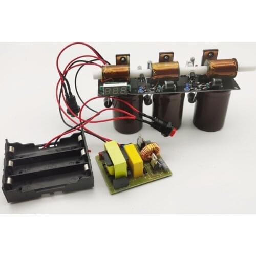 Three generation, multi-level electromagnetic gun finished product, diy kit, 3-10 level coil gun double indicator meter