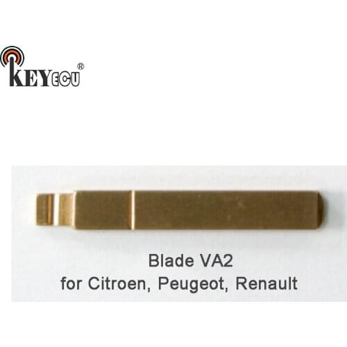 KEYECU 25x KEYDIY Universal Remotes Flip Key Blade VA2 for Citroen,for Peugeot,for Renault