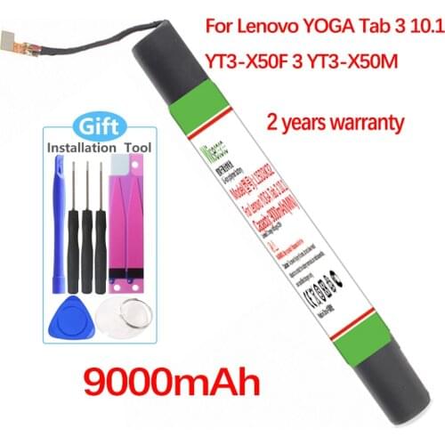 Wisecoco L15D3K32 New Battery For LENOVO YOGA Tab 3 10.1 YT3-X50F 3 YT3-X50M L15C3K32 Phone High Qualtiy+Tracking Number