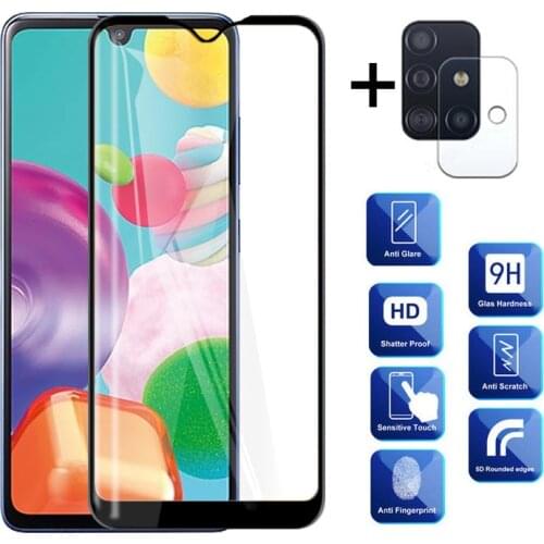 2 in 1 Sumsun A51 Glass For Samsung Galaxy A71 A01 A11 A21 A31 A41 A81 M31 Camera Protective Glass On The Galax A 51 71 01 41