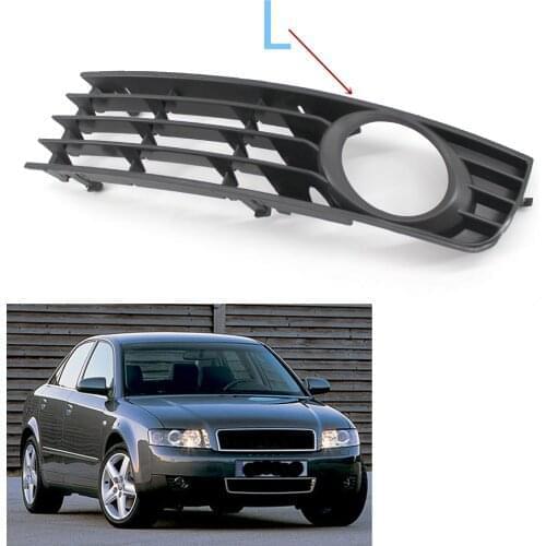 1PCS Front Lower Side Bumper Fog Light Lamp Grille Grill for Audi A4 B6 Sedan 2002-2005 03 04 Left Side 8E0 807 681