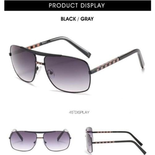 2021 fashion metal sunglasses men Large frame outdoor leisure glasses brand Mens sports driving, fishing special sun visor